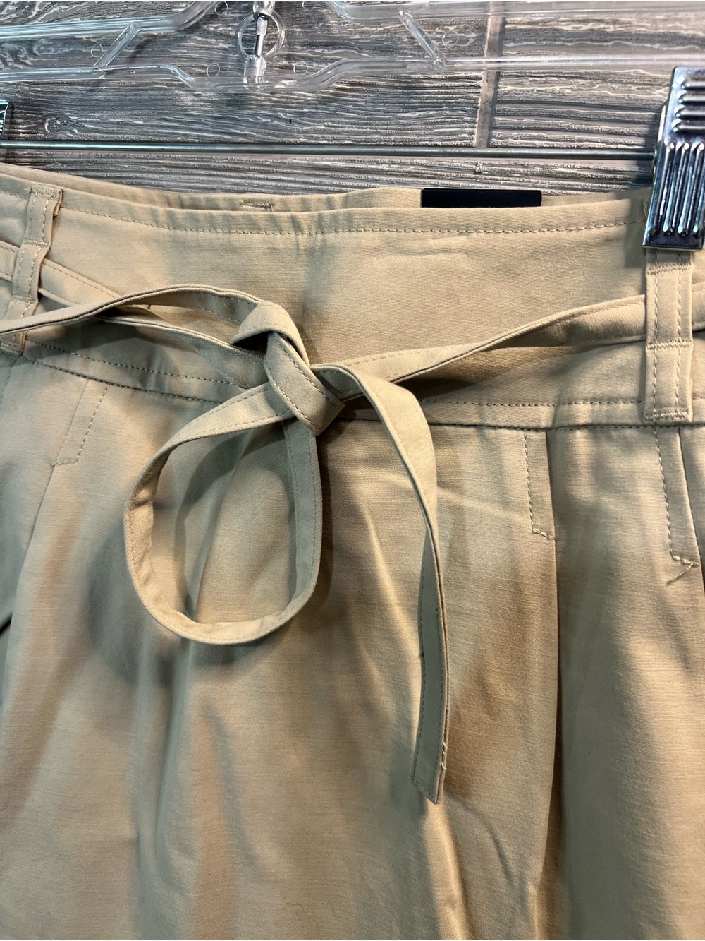 Beige Tie-Waist women’s skirt 12p